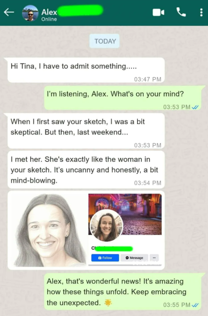 Skeptical testimonial turned believer after soulmate drawing match